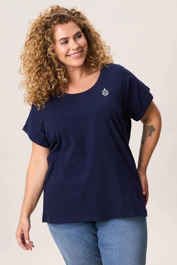 Miss Etam Plus T-shirt donkerblauw