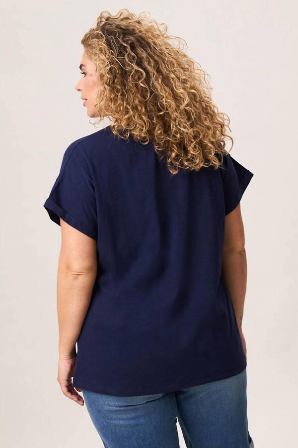 Miss Etam Plus T-shirt donkerblauw - Foto 2