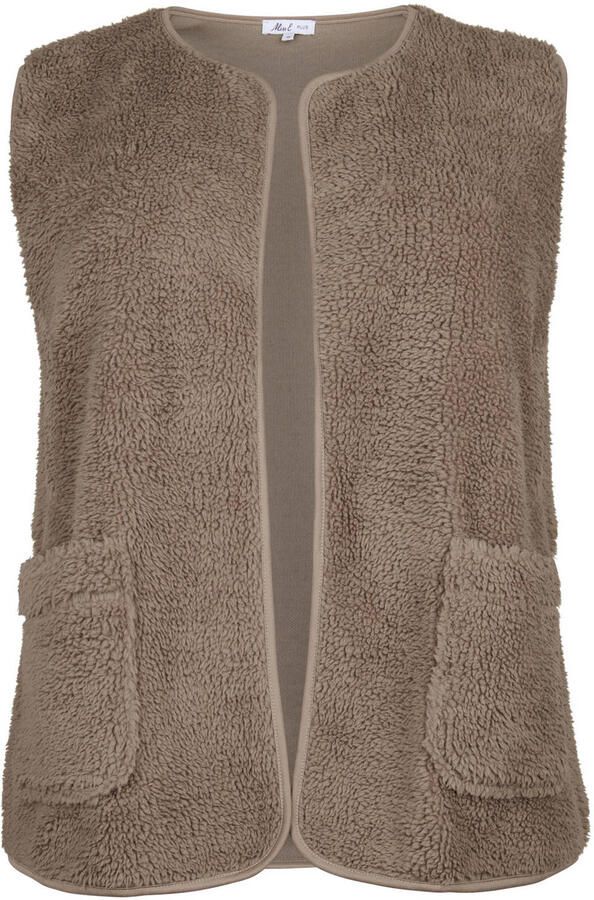 Miss Etam Plus teddy gilet beige - Foto 2