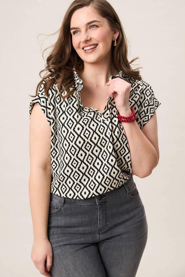 Miss Etam Plus top beige