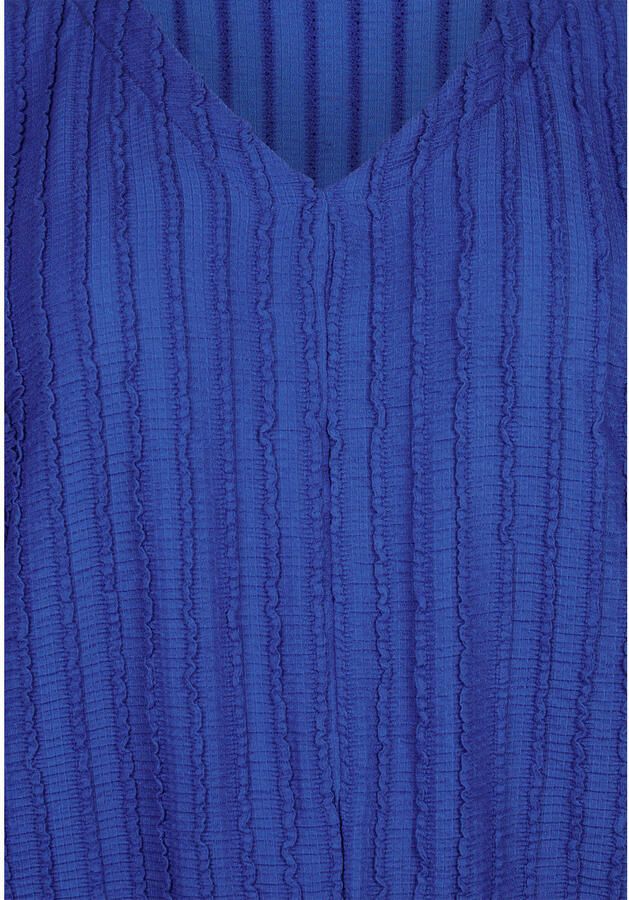 Miss Etam Plus top donkerblauw - Foto 2