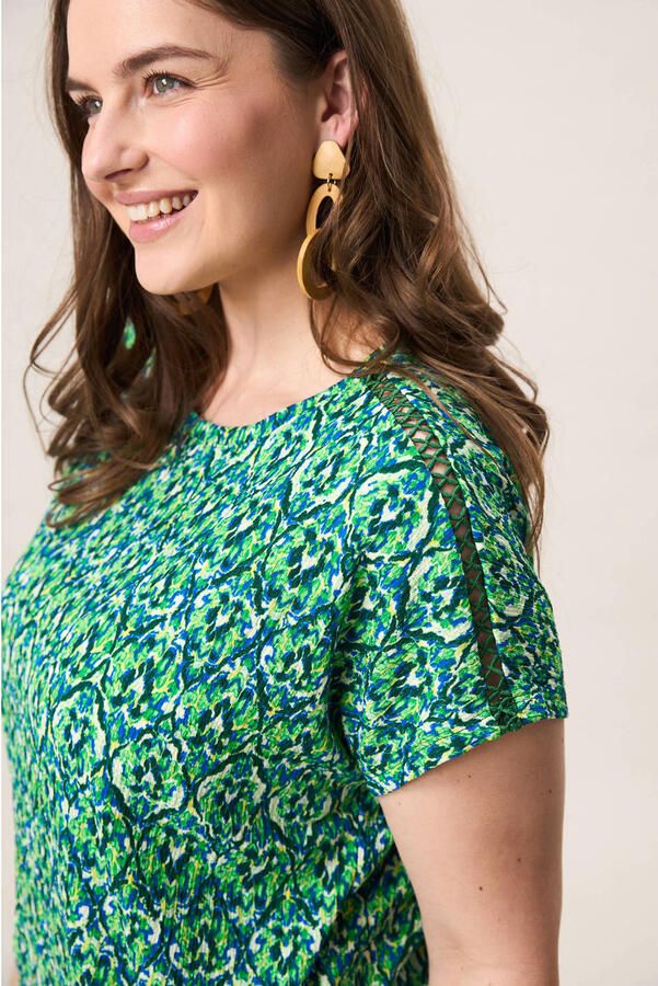 Miss Etam Plus top groen - Foto 2