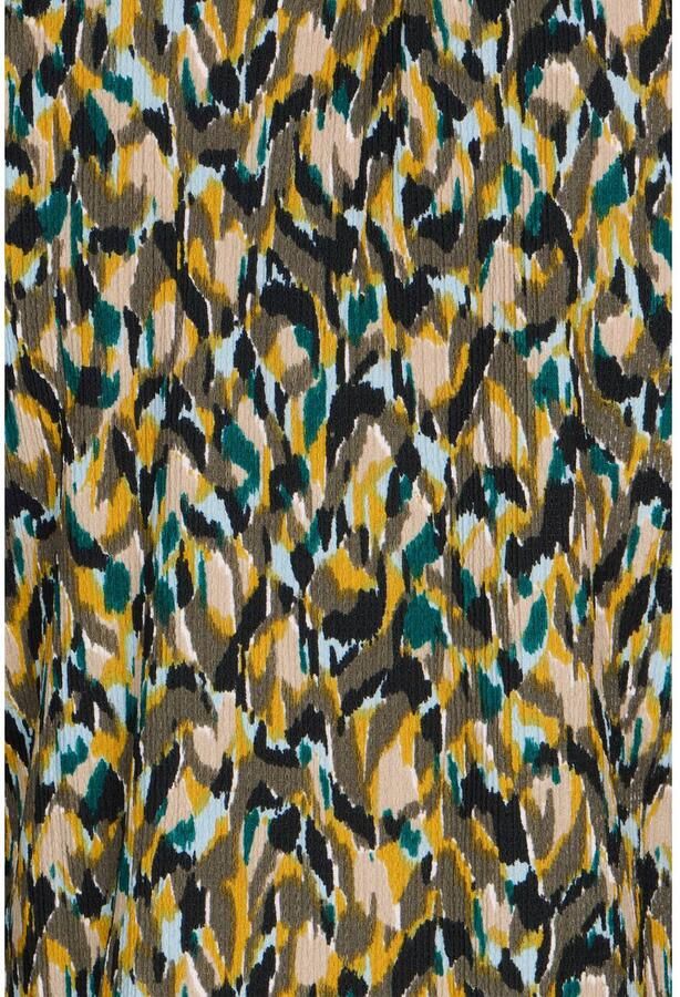 Miss Etam Plus top met print groen geel - Foto 2