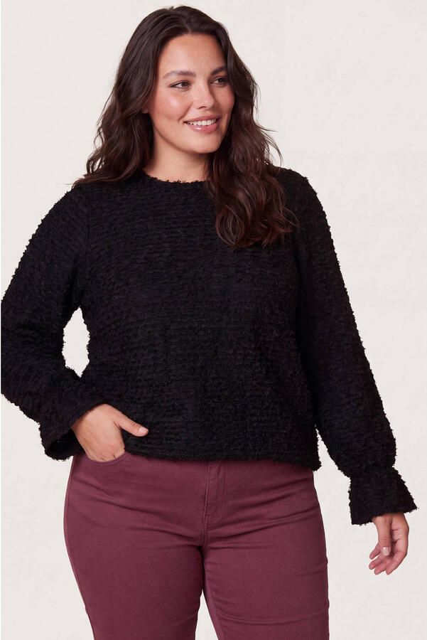 Miss Etam Plus top zwart