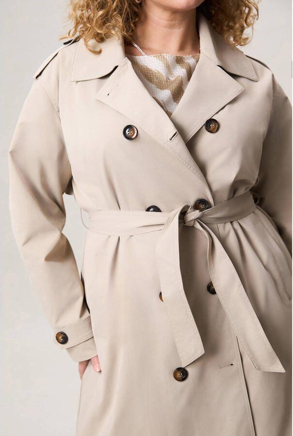 Miss Etam Plus trenchcoat beige - Foto 2