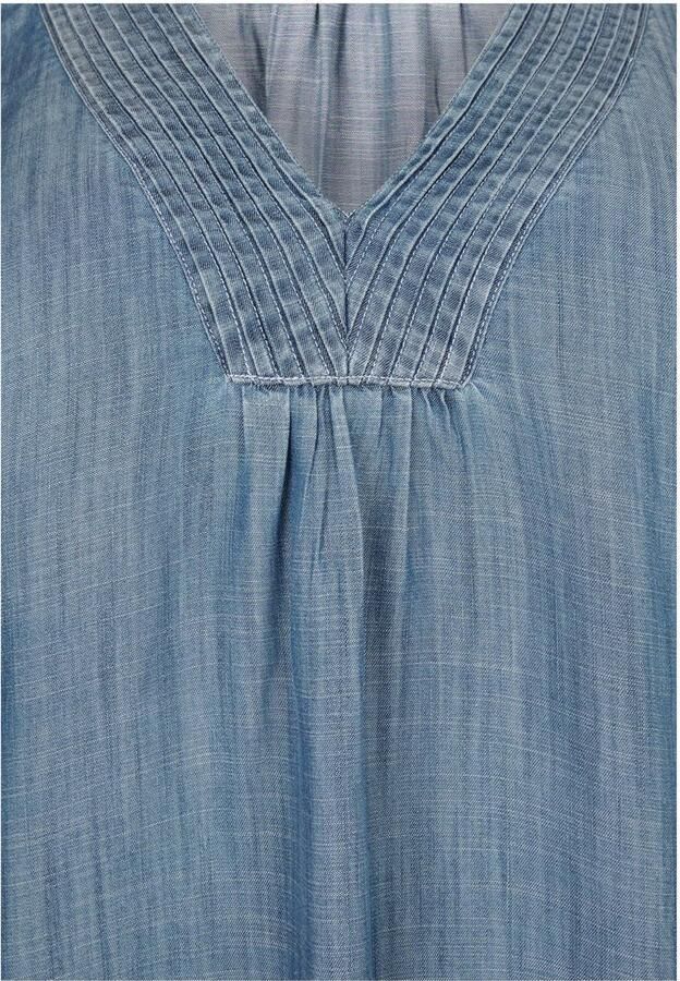 Miss Etam Plus tuniek medium blue denim - Foto 2