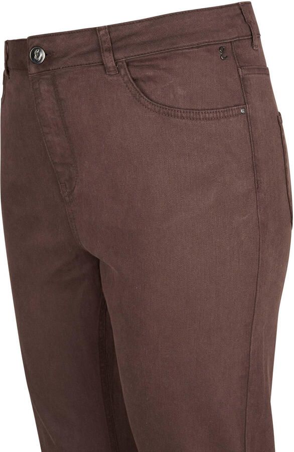 Miss Etam Plus wide leg jeans bruin - Foto 2