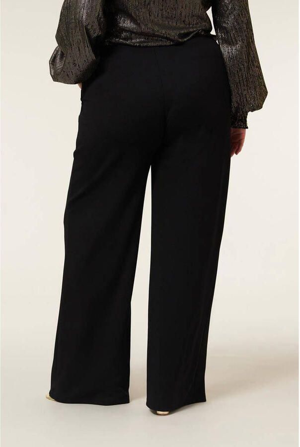 Miss Etam Plus wide leg pantalon zwart