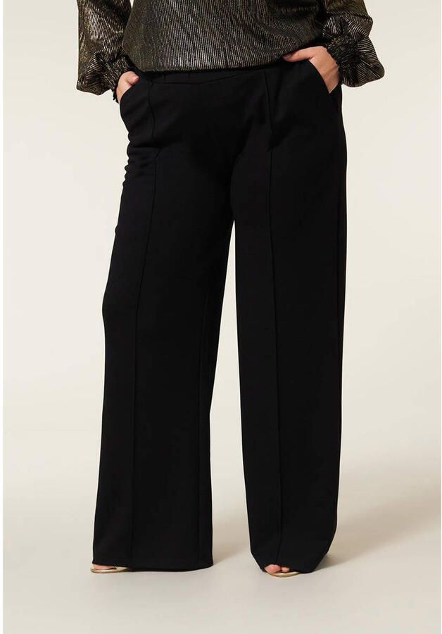 Miss Etam Plus wide leg pantalon zwart - Foto 2
