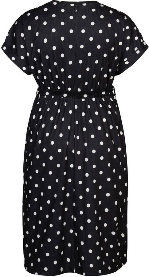 Miss Etam Plus zomerjurk met stippen zwart - Foto 2