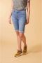 Miss Etam slim fit bermuda jeans Jackie bleached denim - Thumbnail 1