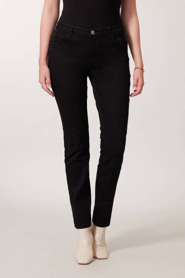 Miss Etam slim fit broek Elise lengte 32 inch zwart