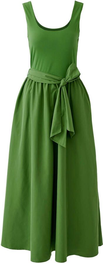 Miss Lagotte midi jurk groen
