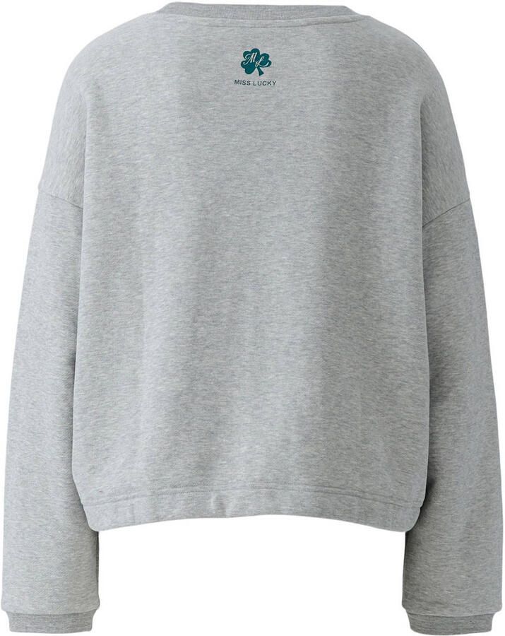 Miss Lagotte sweater met tekst grijs - Foto 2
