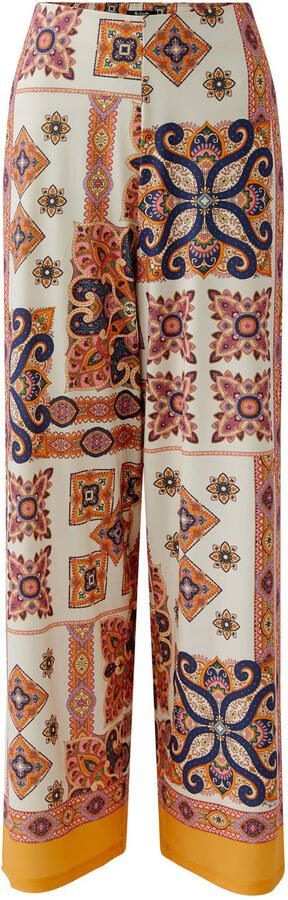 Miss Lagotte wide leg regular waist broek multi - Foto 3