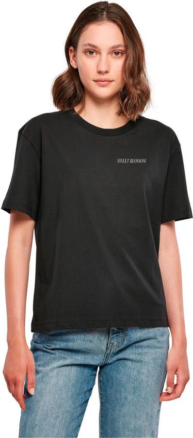 Miss Tee T-shirt met backprint zwart