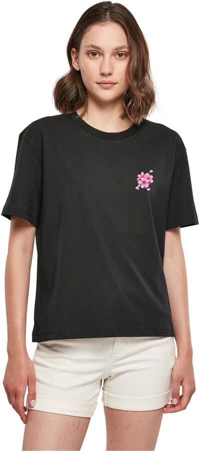 Miss Tee T-shirt met backprint zwart