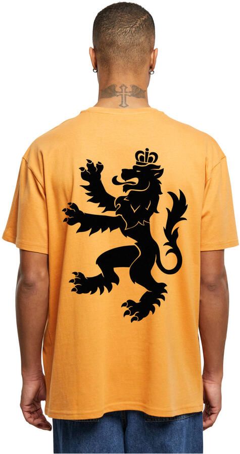 Mister Tee oversized T-shirt met backprint oranje - Foto 2