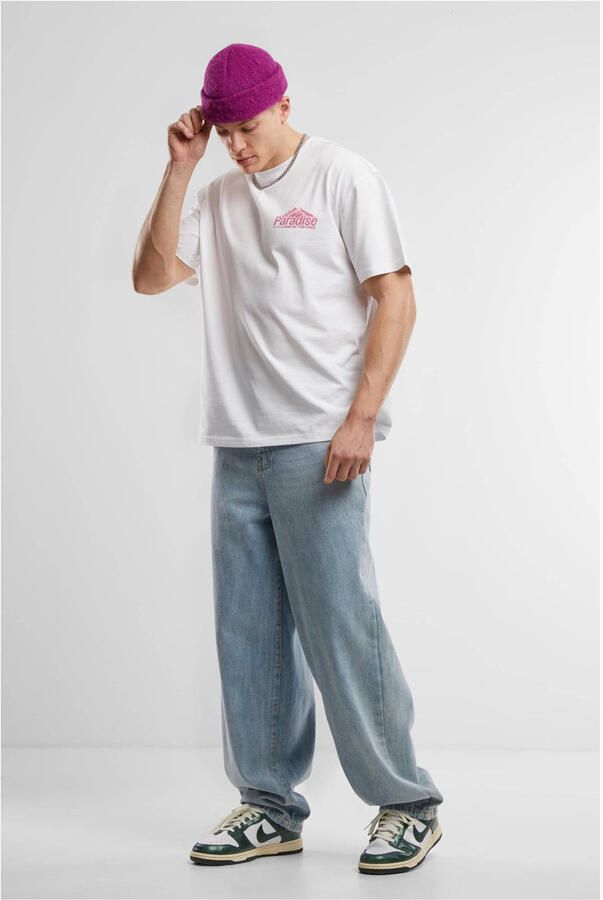 Mister tee Paradies Land Oversize Men T-Shirts & Polo's wit Maat XS Kleding