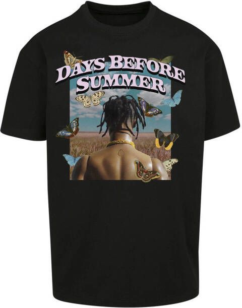 Mister Tee T-shirt Days Before Summer met printopdruk zwart