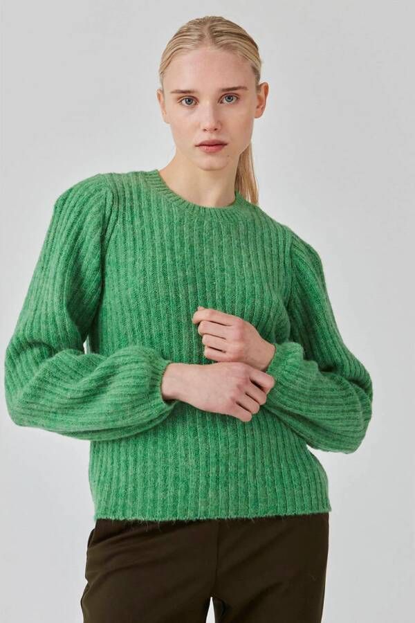 MODSTRÖM Modström Dames Truien & Vesten Goldie O-neck Groen