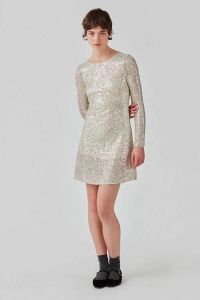 Modström jurk Fannie met pailletten zilver