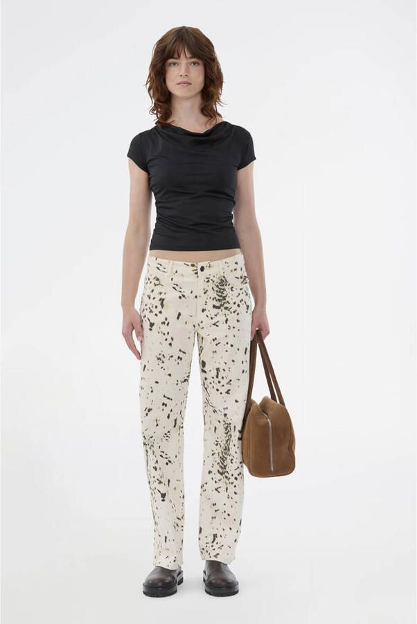 Modström asymmetrische top zwart