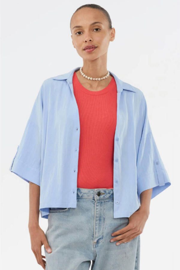 MODSTRÖM Modström Dames Blouses Uddinmd Shirt Lichtblauw - Foto 5