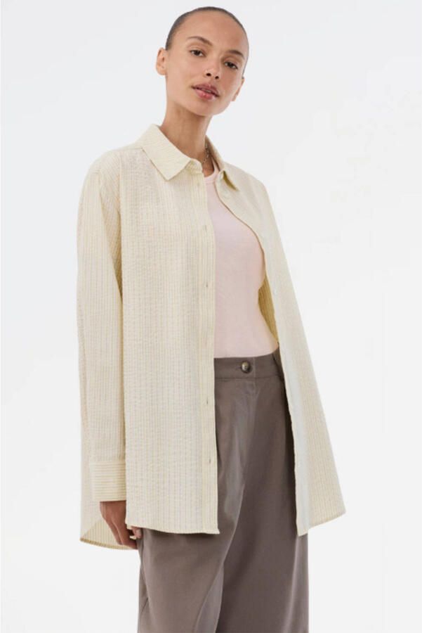 MODSTRÖM Modström Dames Blouses Viggemd Stripe Shirt Creme - Foto 5