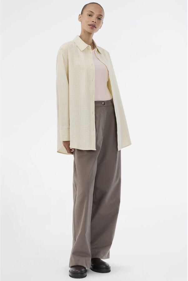 MODSTRÖM Modström Dames Blouses Viggemd Stripe Shirt Creme - Foto 6