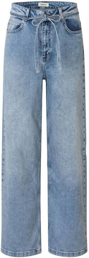 Modström high waist wide leg jeans light blue denim