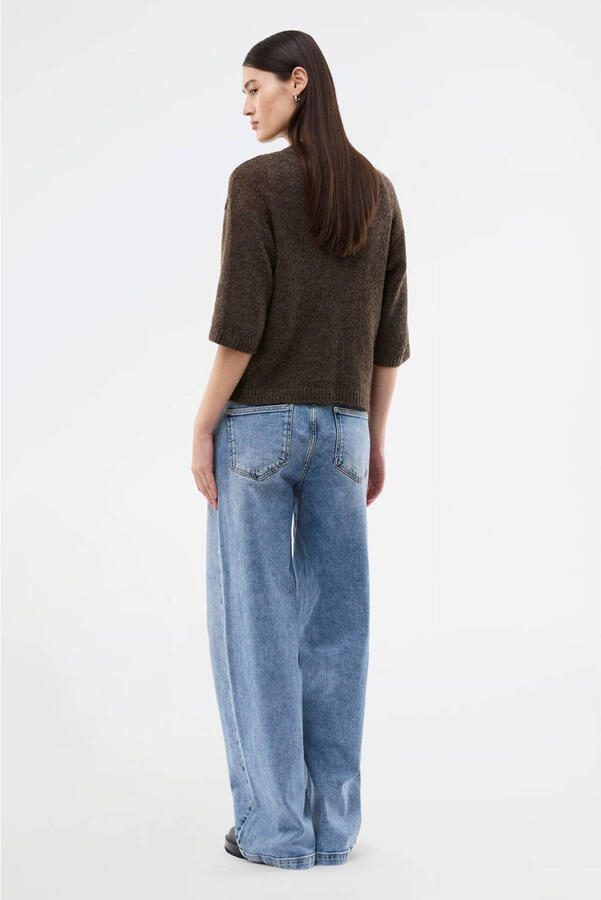 Modström high waist wide leg jeans light blue denim - Foto 2