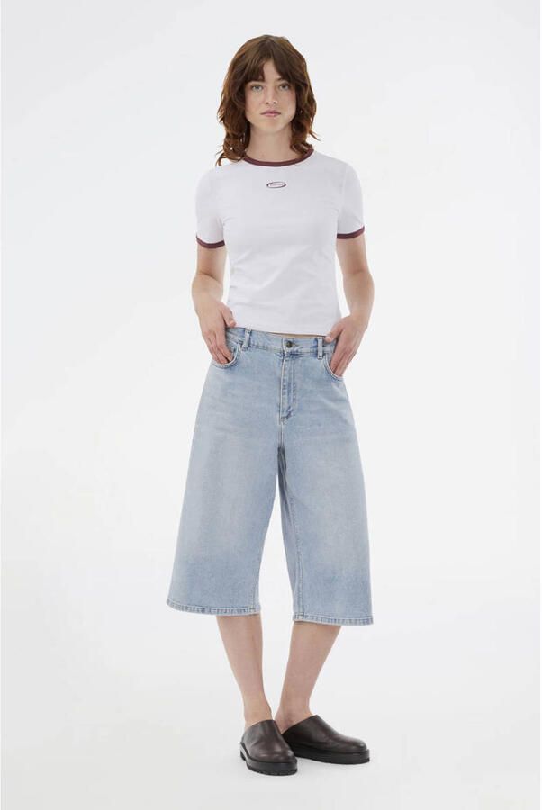 MODSTRÖM Modström Dames Jeans Vitomd Long Shorts Lichtblauw - Foto 5