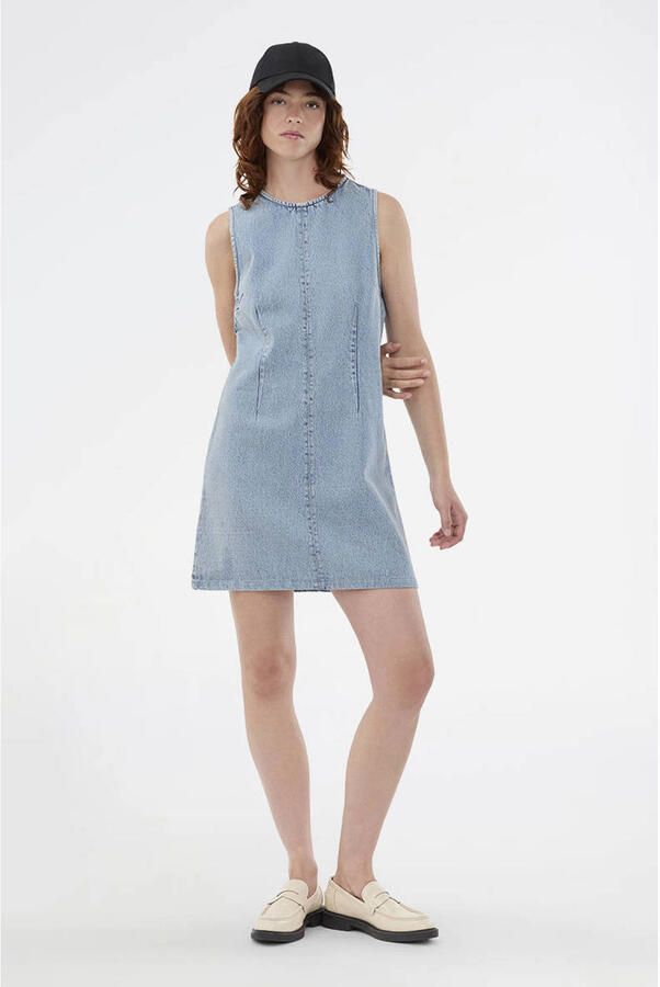 Modström spijkerjurk light blue denim