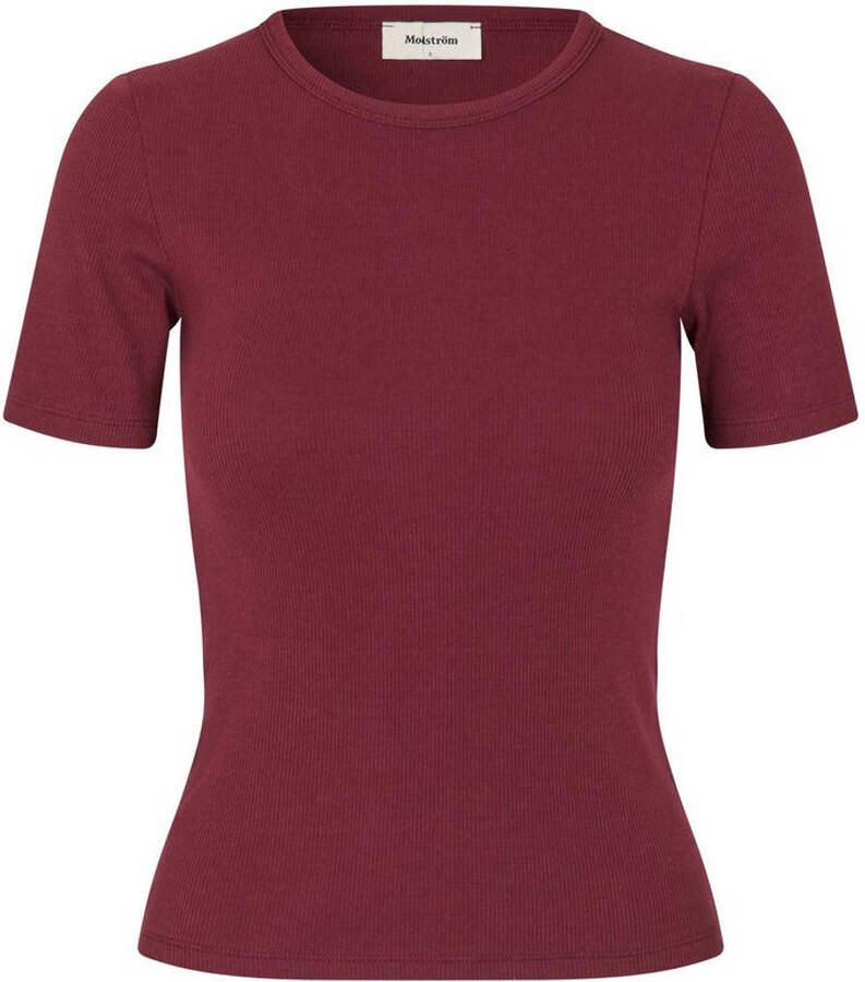 Modström T-shirt donkerrood
