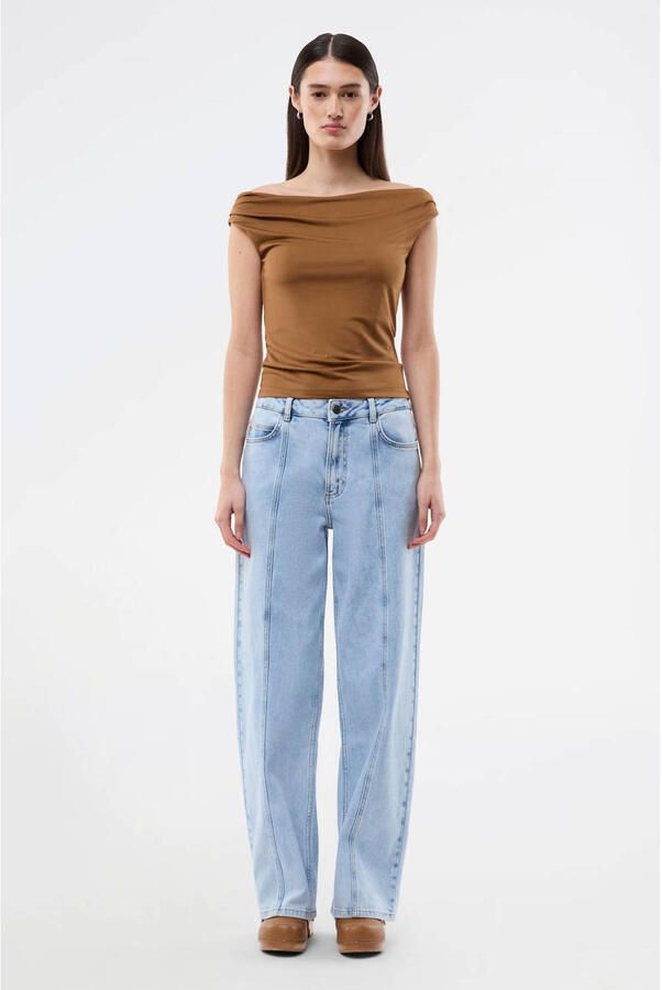 MODSTRÖM Modström Dames Tops & T-shirts Himamd Off Shoulder Top Bruin - Foto 5