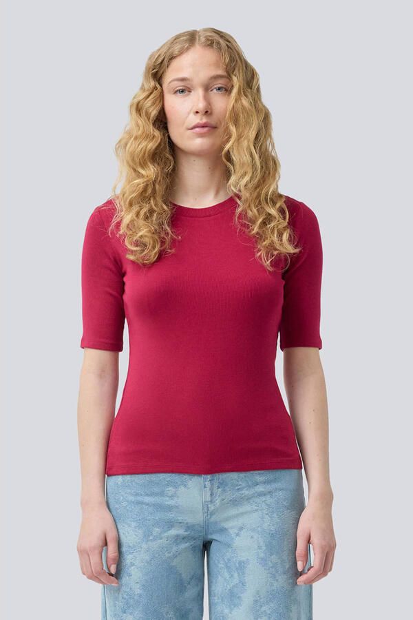 MODSTRÖM Modström Dames Tops & T-shirts Krownmd O-neck T-shirt Rood - Foto 7