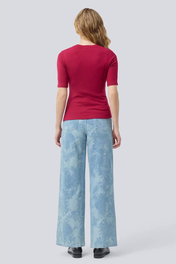 MODSTRÖM Modström Dames Tops & T-shirts Krownmd O-neck T-shirt Rood - Foto 6