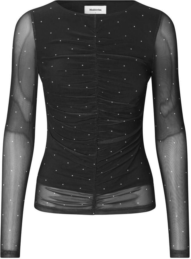 Modström top zwart met glitter