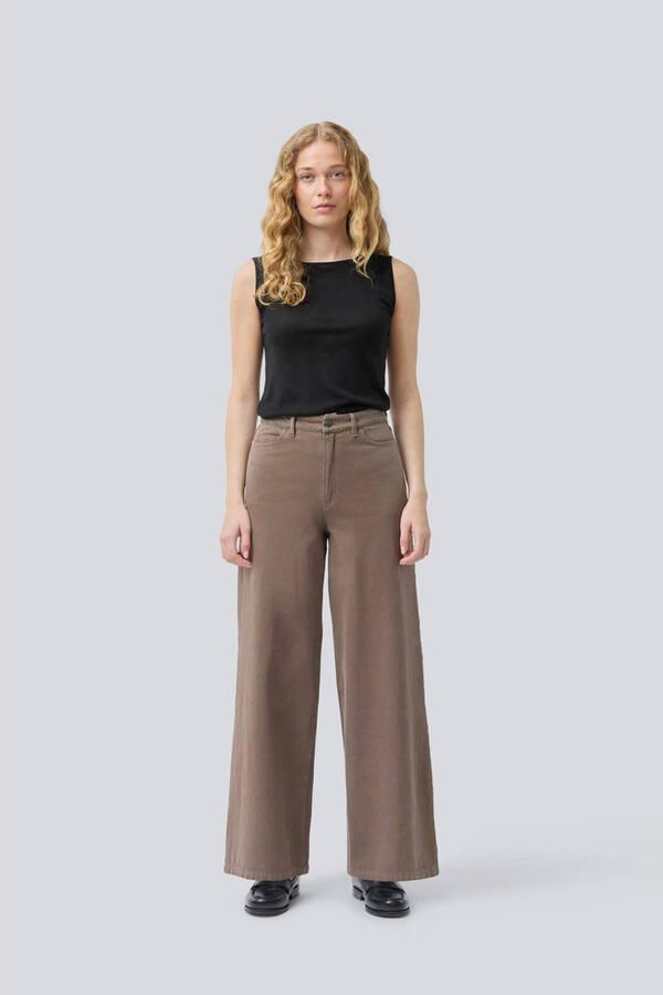 MODSTRÖM Modström Dames Jeans Princessnd Pants Bruin - Foto 7