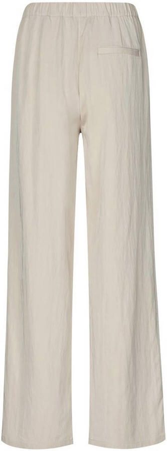 Modström wide leg regular waist broek beige - Foto 2