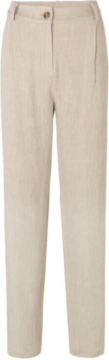 Modström straight fit broek Park beige