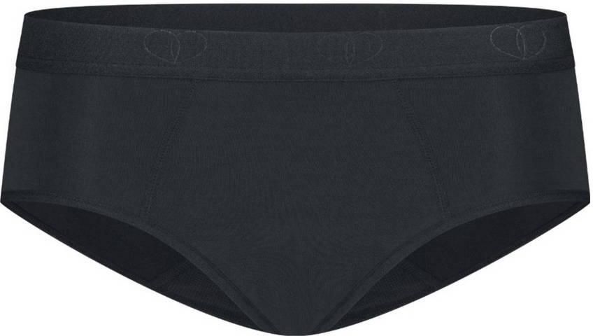 Moodies Undies hipster menstruatieslip heavy zwart Meisjes Bamboe Effen maat 140-146 - Foto 3