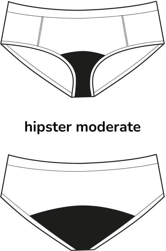 Moodies Undies hipster menstruatieslip medium blauw - Foto 3