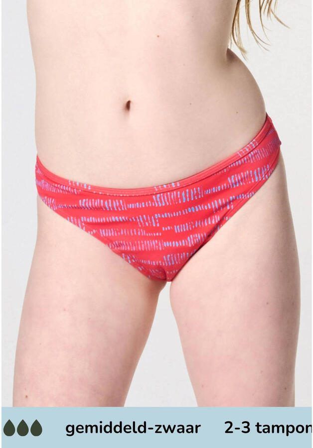Moodies Undies menstruatie bikinibroekje medium heavy rood - Foto 2
