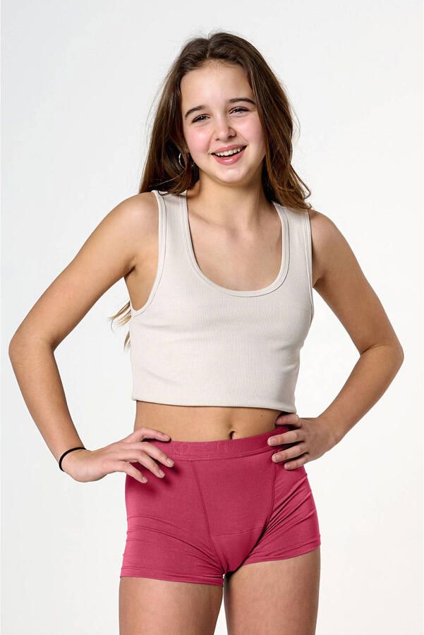 Moodies Undies mentruatie boxershort donkerroze heavy overnight