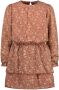 Moodstreet gebloemde jurk van gerecycled polyester bruin - Thumbnail 2