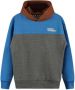 Moodstreet hoodie blauw grijs bruin Sweater Jongens Stretchkatoen Capuchon 110 116 - Thumbnail 1