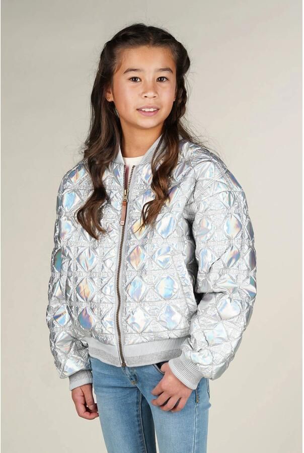 MOODSTREET Meisjes Jassen June Space Bomber Zilver - Foto 5