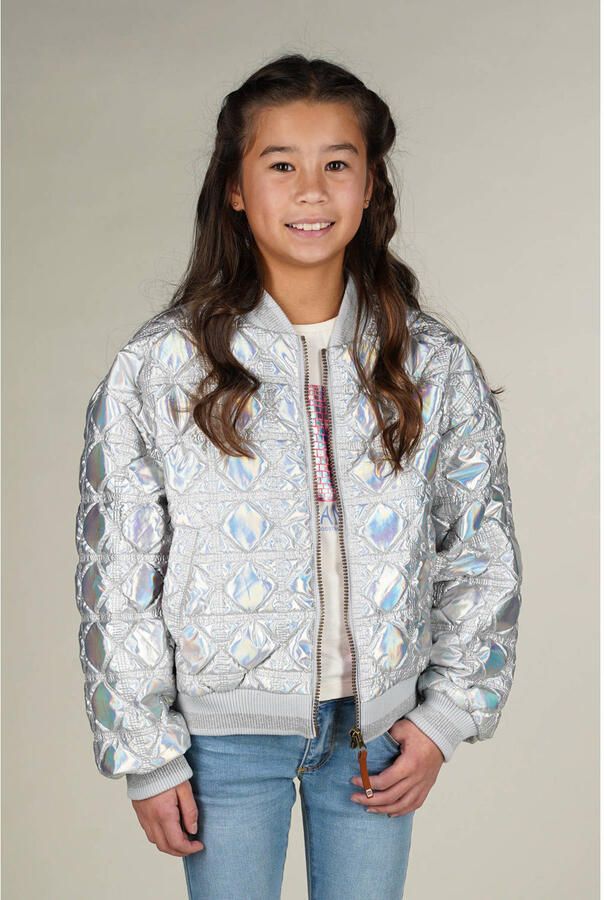 MOODSTREET Meisjes Jassen June Space Bomber Zilver - Foto 4